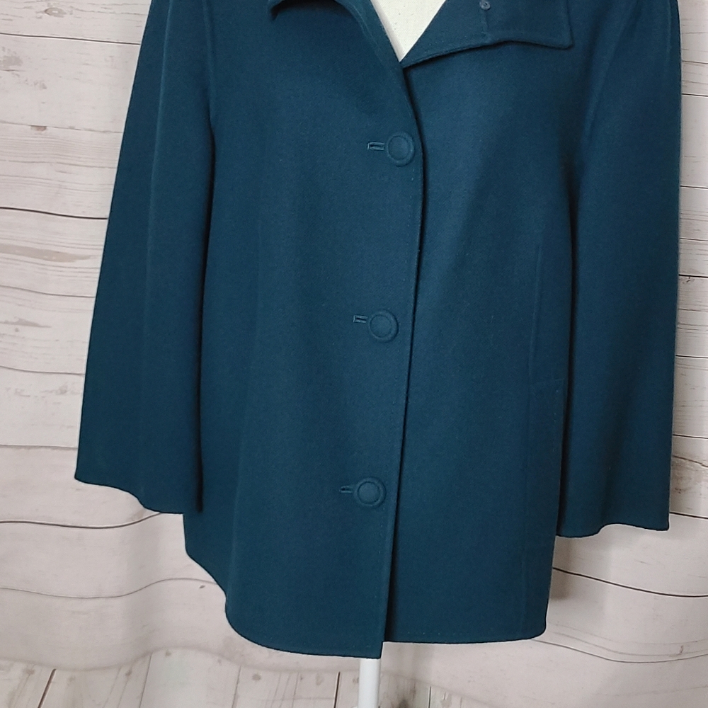 Talbots Wool Collard Button Coat Jacket - image 6